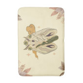 Tapis De Bain Oeuvre Graphique Mystique, Fae Moth Beige (Devant (Vertical))