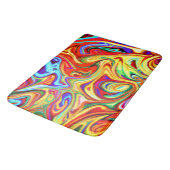 Tapis De Bain Oeuvre Motif colorée (Angle)