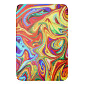 Tapis De Bain Oeuvre Motif colorée (devant Vertical)