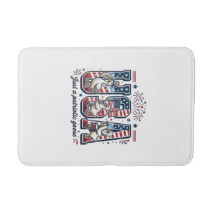 Tapis De Bain Oie Patriotique USA Vintage Quatrième Juillet Chem