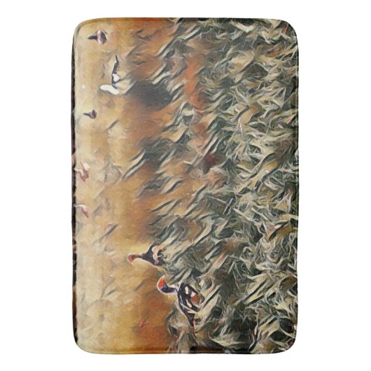 Tapis De Bain Oies et canards (devant Vertical)