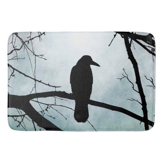 Tapis De Bain oiseau 77 Corbeau (Devant)
