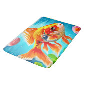 Tapis De Bain Oiseau blanc orange (Angle)