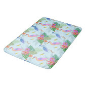 Tapis De Bain Oiseau de Heron aux fleurs (Angle)