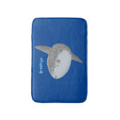 Tapis De Bain Oiseau de mer mola mola mignonne caricature (Devant (Vertical))