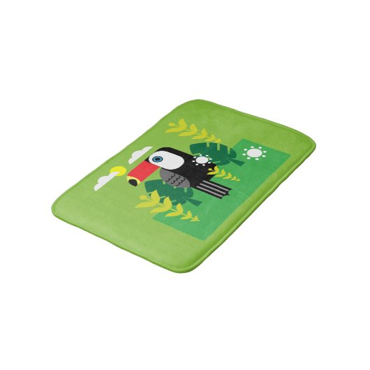 Tapis De Bain Oiseau tropical du Toucan (Angle)