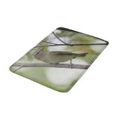 Tapis De Bain Oiseau vert, Vireo à yeux rouges, Photographie can (Angle)