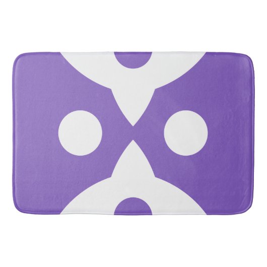 Tapis De Bain Oiseaux Abstraits Gras Conception simple (Devant)