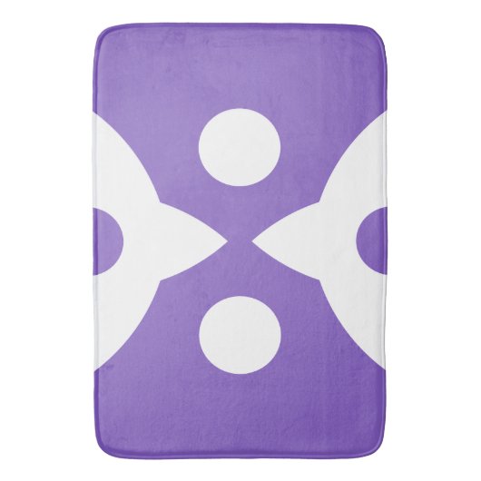 Tapis De Bain Oiseaux Abstraits Gras Conception simple (devant Vertical)