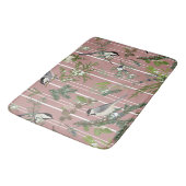 Tapis De Bain Oiseaux dans le bain vert Mat (Angle)