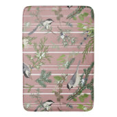 Tapis De Bain Oiseaux dans le bain vert Mat (devant Vertical)