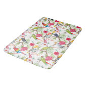 Tapis De Bain Oiseaux Et Fleurs Tropicaux (Angle)