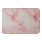 Tapis De Bain Oiseaux roses dorés (Devant)