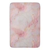 Tapis De Bain Oiseaux roses dorés (devant Vertical)