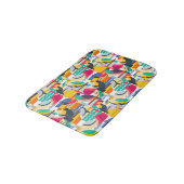 Tapis De Bain Oiseaux tropicaux géométriques (Angle)