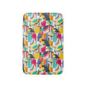 Tapis De Bain Oiseaux tropicaux géométriques (Devant (Vertical))