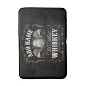 Tapis De Bain Old Moonshine Whiskey Étiquette AJOUTER PHOTO Nom  (Devant (Vertical))
