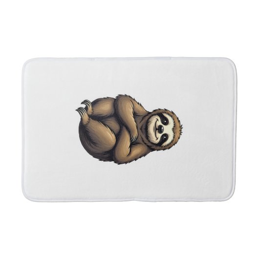 Tapis De Bain Old Print Sloth Art Vintage Graphic 2 (Devant)