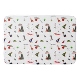 Tapis De Bain Oliver Le Motif aléatoire de Noël Otter