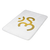 Tapis De Bain Om Devanagari - Blanc (Angle)