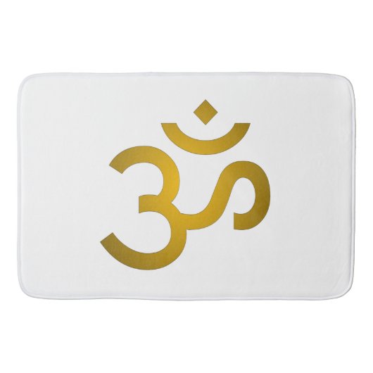 Tapis De Bain Om Devanagari - Blanc (Devant)