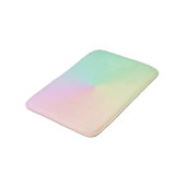 Tapis De Bain Ombre Arc-en-ciel Pastel émaillé de boue esthétiqu (Angle)