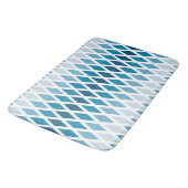 Tapis De Bain Ombre Diamant Bleu (Angle)