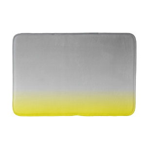 Tapis De Bain ombré gris jaune moderne