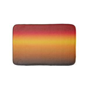 Tapis De Bain Ombre jaune rouge orange rouge vibrant
