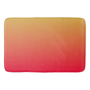 Tapis De Bain Ombre rouge et jaune de flamme