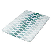 Tapis De Bain Ombre turquoise de diamant (Angle)
