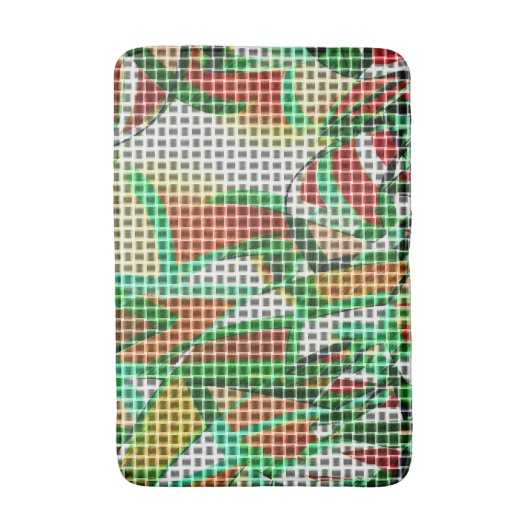 Tapis De Bain On dirait un panier tissé sur une photo d'herbe (Devant (Vertical))