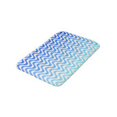 Tapis De Bain Ondes bleues dégradantes (Angle)
