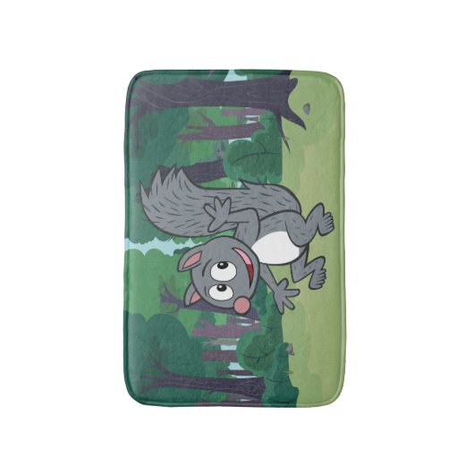 Tapis De Bain Ondulation grise d'écureuil de Rick | de garde (Devant (Vertical))