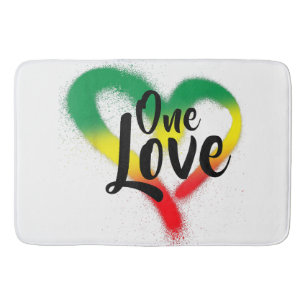Tapis De Bain One Love One Heart Reggae Vibes