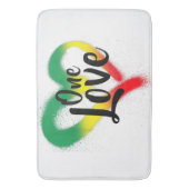 Tapis De Bain One Love One Heart Reggae Vibes (devant Vertical)