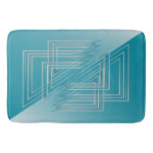 Tapis De Bain Opal Turquoise blanc (Devant)