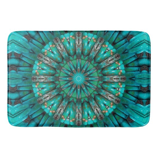 Tapis De Bain Options Turquoise Art 1-2 (Devant)
