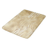 Tapis De Bain Or Blanc Ombre Zebra (Angle)