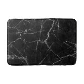 Tapis De Bain Or blanc sur le marbre noir (Devant)