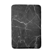 Tapis De Bain Or blanc sur le marbre noir (Devant (Vertical))