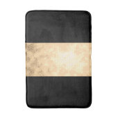 Tapis De Bain or clair élégant de faux et rayures noires (Devant (Vertical))