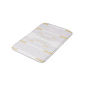 Tapis De Bain Or et blanc (Angle)