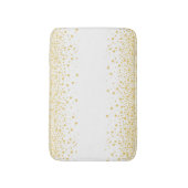 Tapis De Bain Or et points blancs de cercles de Bokeh (Devant (Vertical))