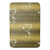 Tapis De Bain Or métallique, Fils blancs Noël (devant Vertical)
