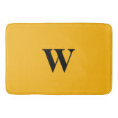 Tapis De Bain Or Mon Royal Noir Monogramme (Devant)