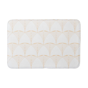 Tapis De Bain Or, motif traditionnel luxueux simple élégant
