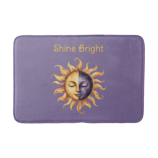 Tapis De Bain Or Purpule Brille Soleil (Devant)