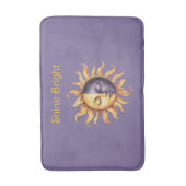 Tapis De Bain Or Purpule Brille Soleil (Devant (Vertical))