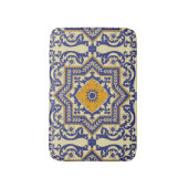 Tapis de bain orange bleu de style en céramique (Devant (Vertical))